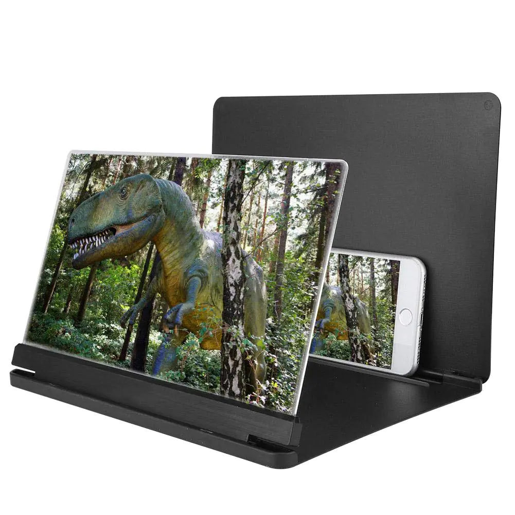 3D Mobile Phone Screen Magnifier – Foldable Stand for Movies, Gaming & Videos